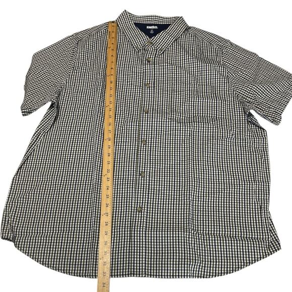 KingSize Men's Button Down Short Sleeve Checked Shirt Size 2XL Big - Picture 4 of 8